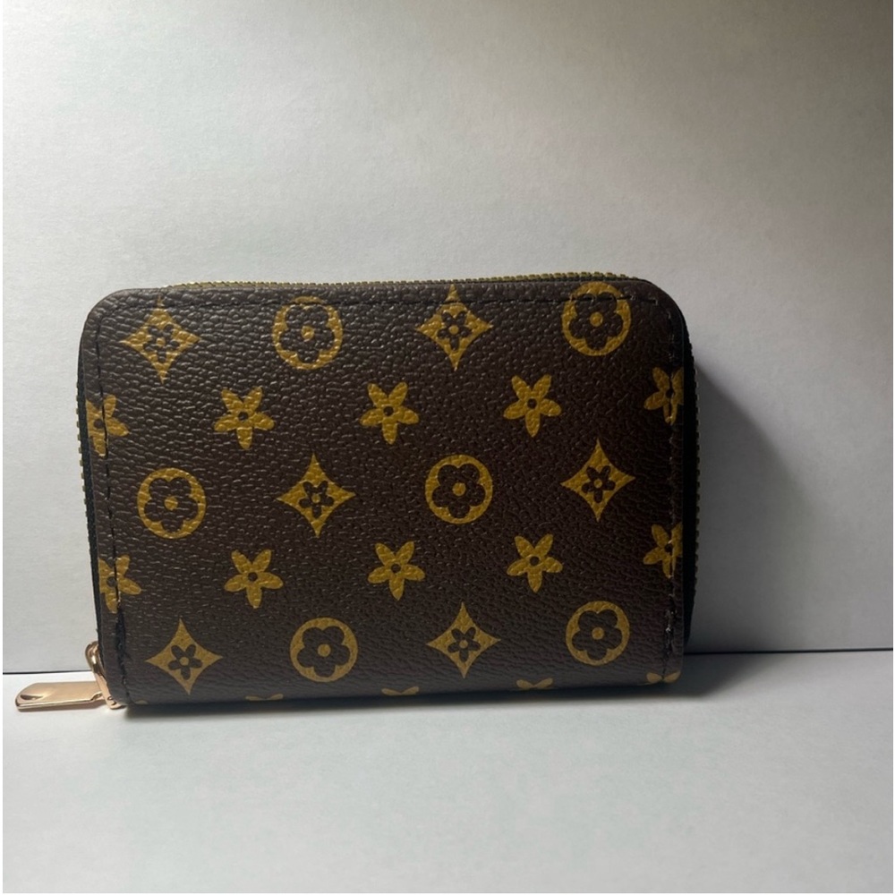Leather Zipper Wallet/Credit Card Holder